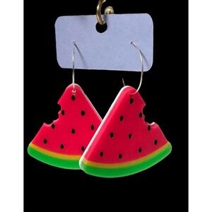 Watermelon Acrylic Layered Earrings
